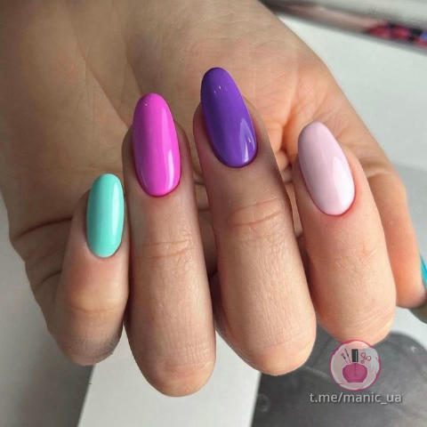 🎨 Різнокольорова палітра Ідеї Манікюру 💅